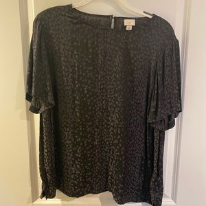 Target Black Cheetah Leopard Top XXL